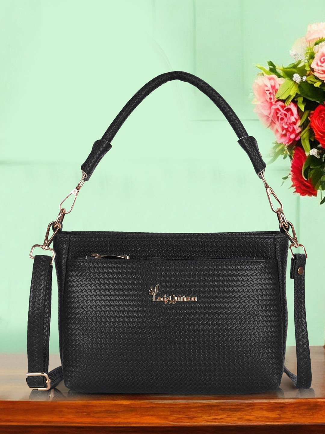 LADY QUINTON Textured Strcutured Sling Bag