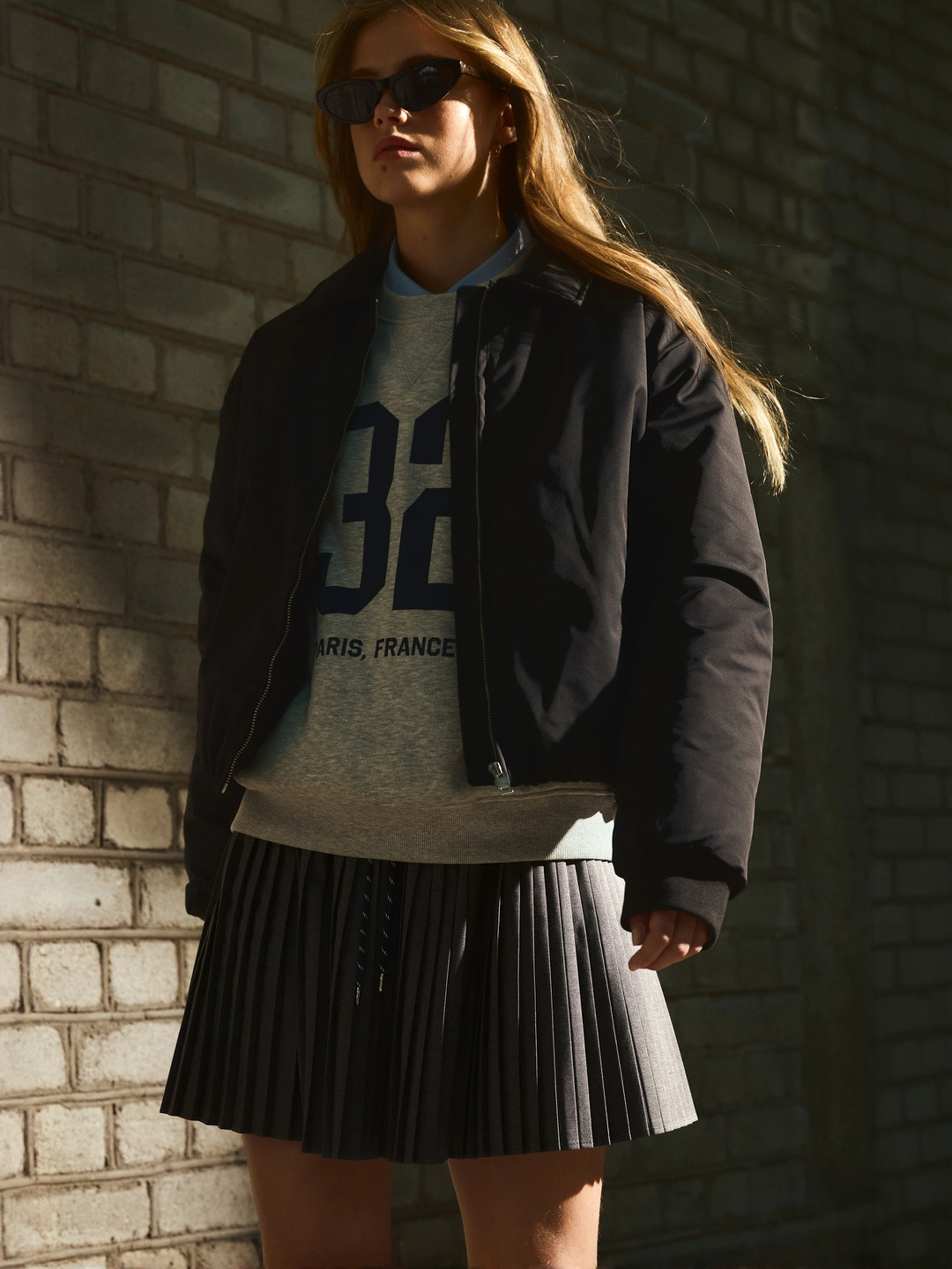 H&M Women Pleated Mini Skirt