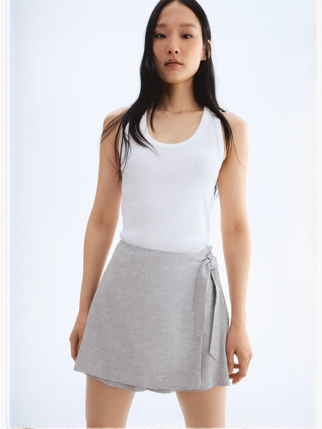 H&M Women Linen-Blend Skort