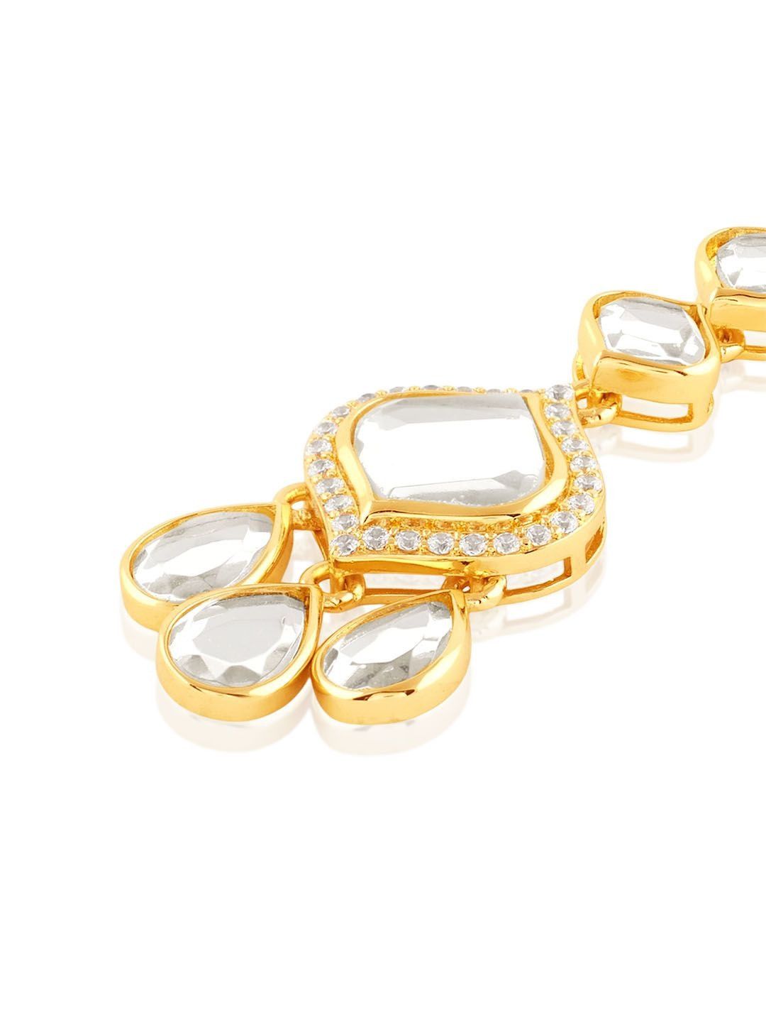 Isharya 18Kt Gold-Plated Kundan Studded Maang Tikka