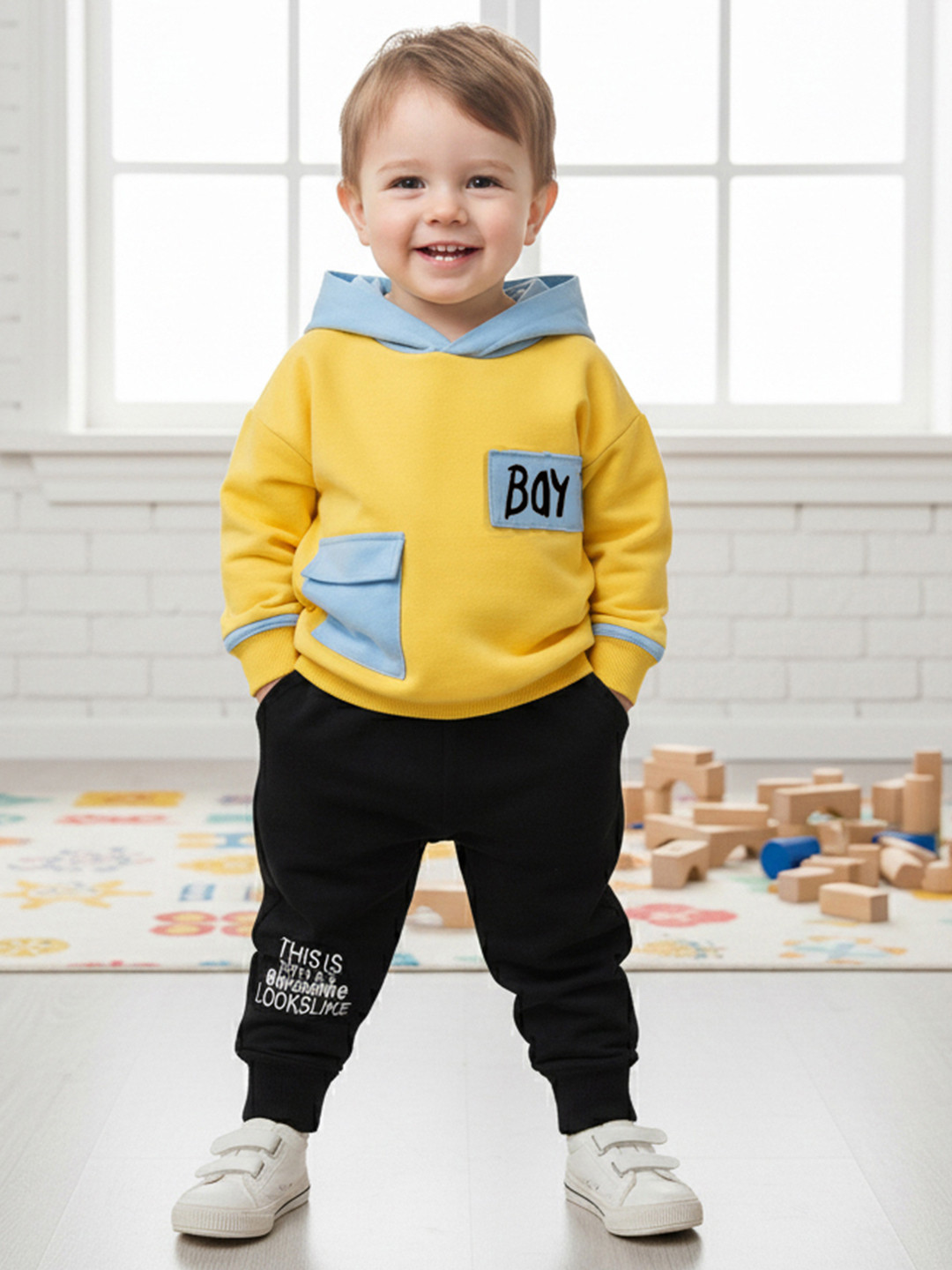 Hikuj Kids-Boys Cotton Blend Printed Clothing Set