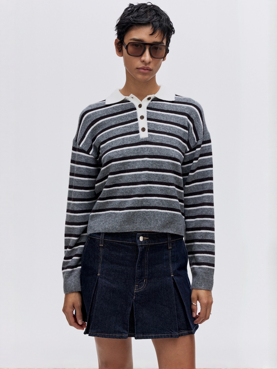 H&M Oversized Polo Jumper