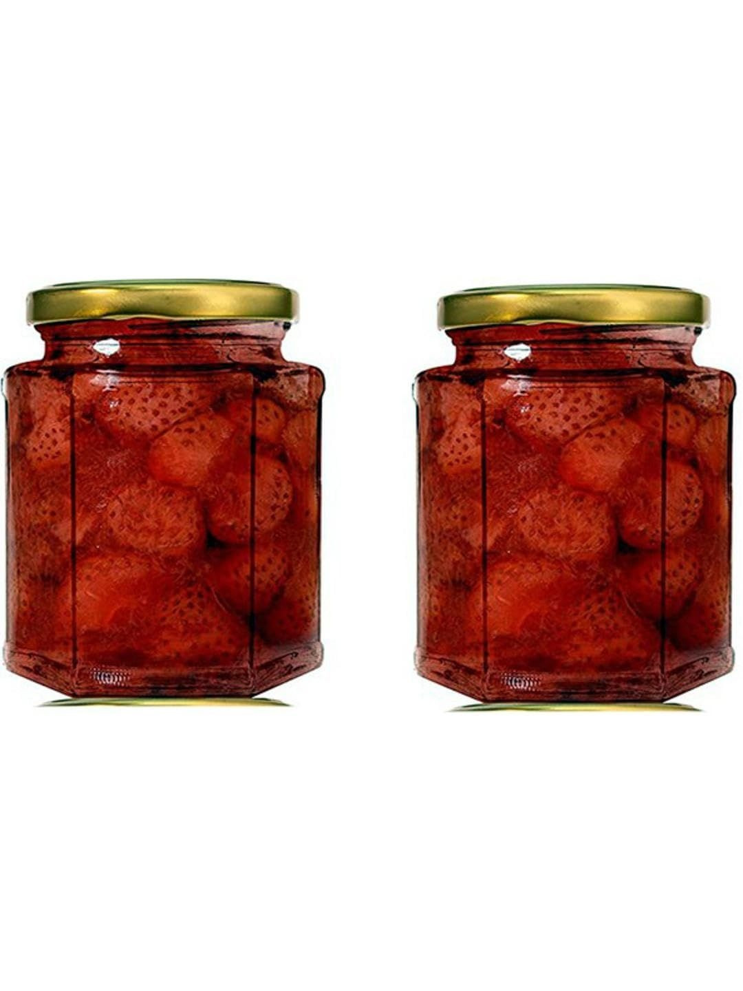 1ST TIME Transparent Glass 2 Pieces Twist Lock Jar Containers 400ml
