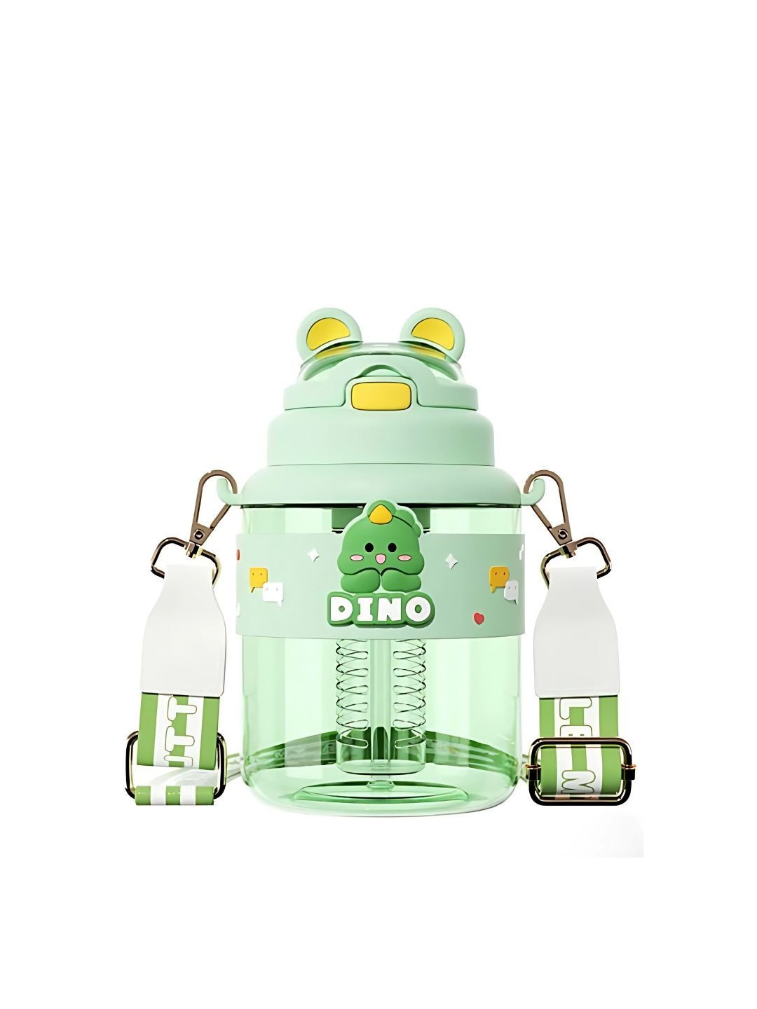 YK Green Sipper Plastic Printed Water Bottle