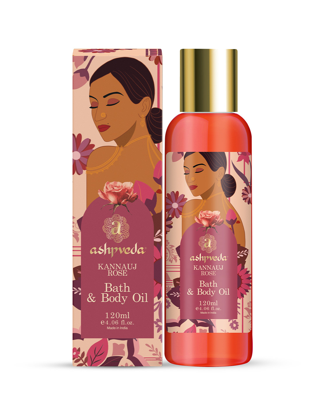 ASHPVEDA Kannauj Rose & Oudh Bath & Body Oil