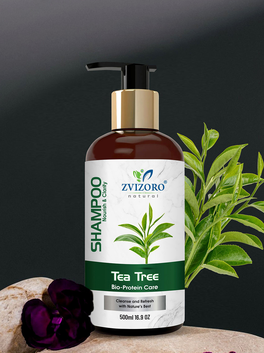 ZVIZORO Anti-Dandruff Tea Tree Shampoo - 300 ml