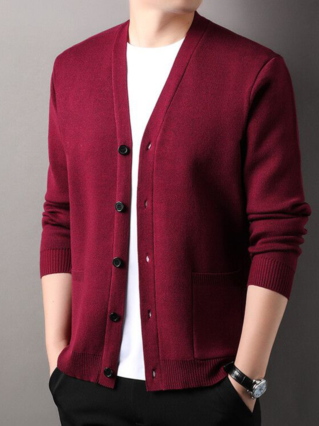 StyleCast Men Shawl Collar Quilted Jacket With Patchwork