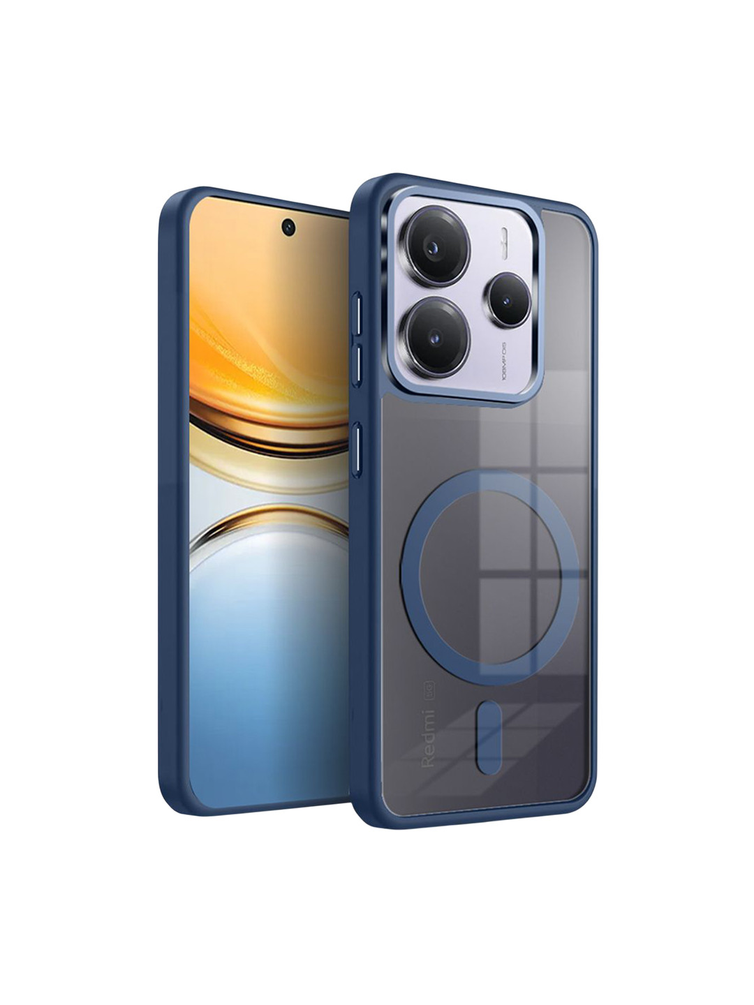 Karwan Unisex Redmi Note 14 5G Translucent Hybrid Case Impact Resistant Back Case