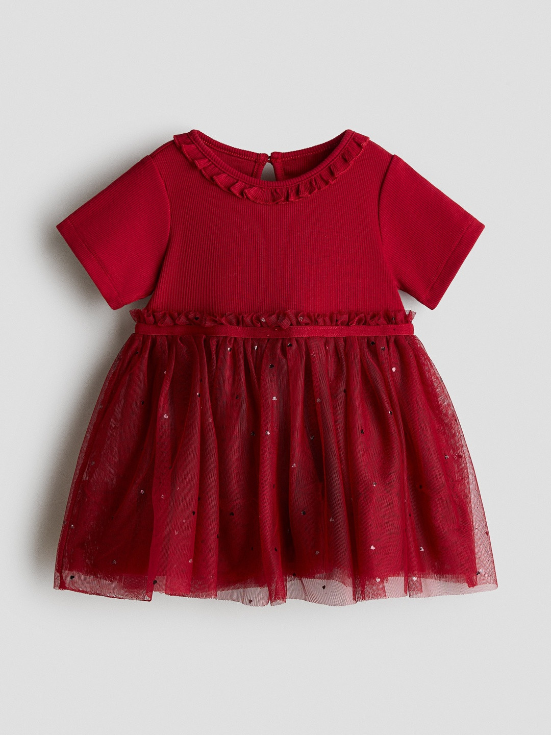 H&M Girls Red Tulle-skirt dress
