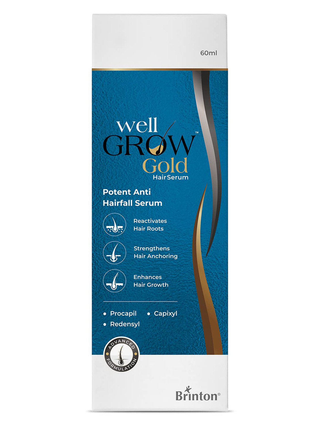 Brinton Women WellGrow Gold Hair Serum - 60ml