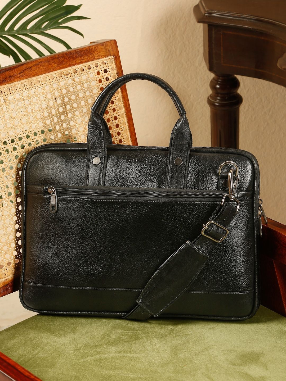 Kosher Unisex Leather Laptop Bag