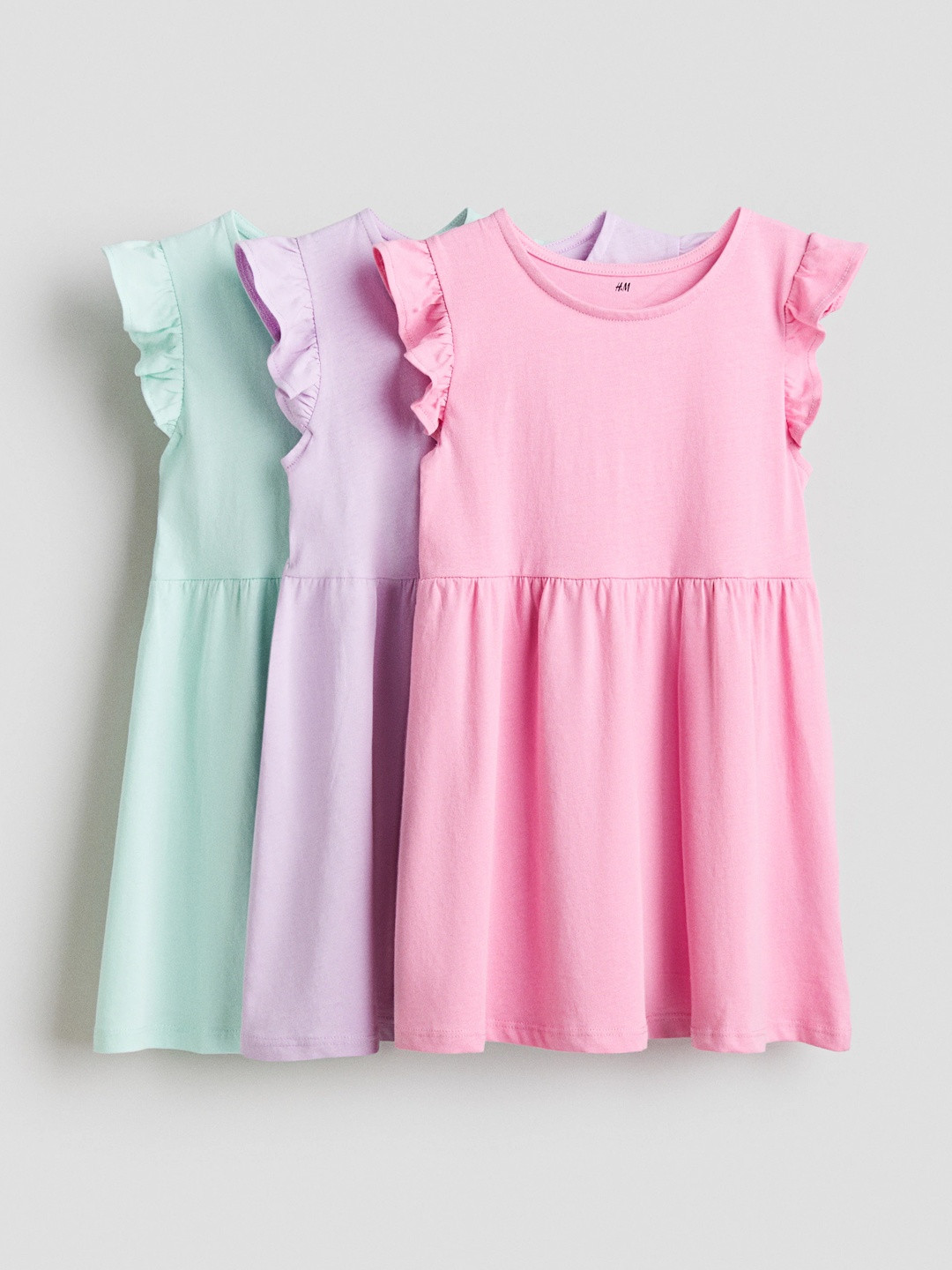 H&M Girls 3-Pack Jersey Dresses