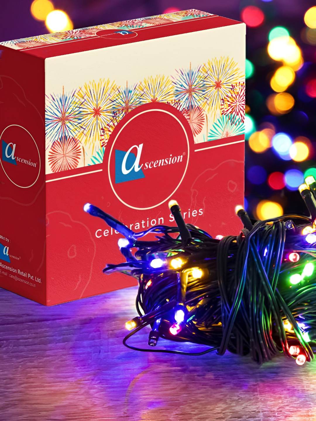 Ascension Black & Green 40LED Serial Bulb Environment Friendly High Luminous String Light