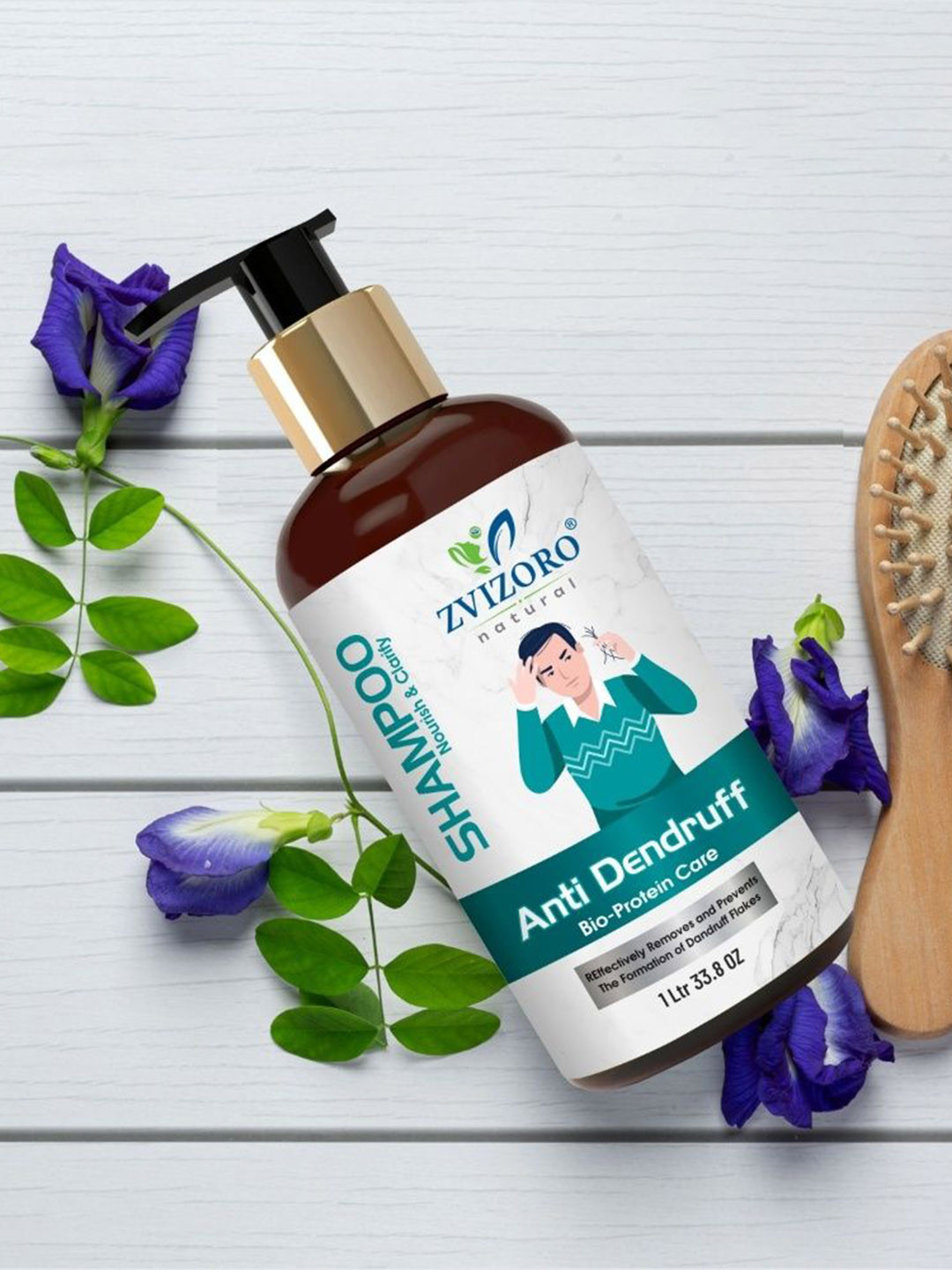 ZVIZORO Daily Anti-Dandruff Shampoo With Vitamin E - 1 L