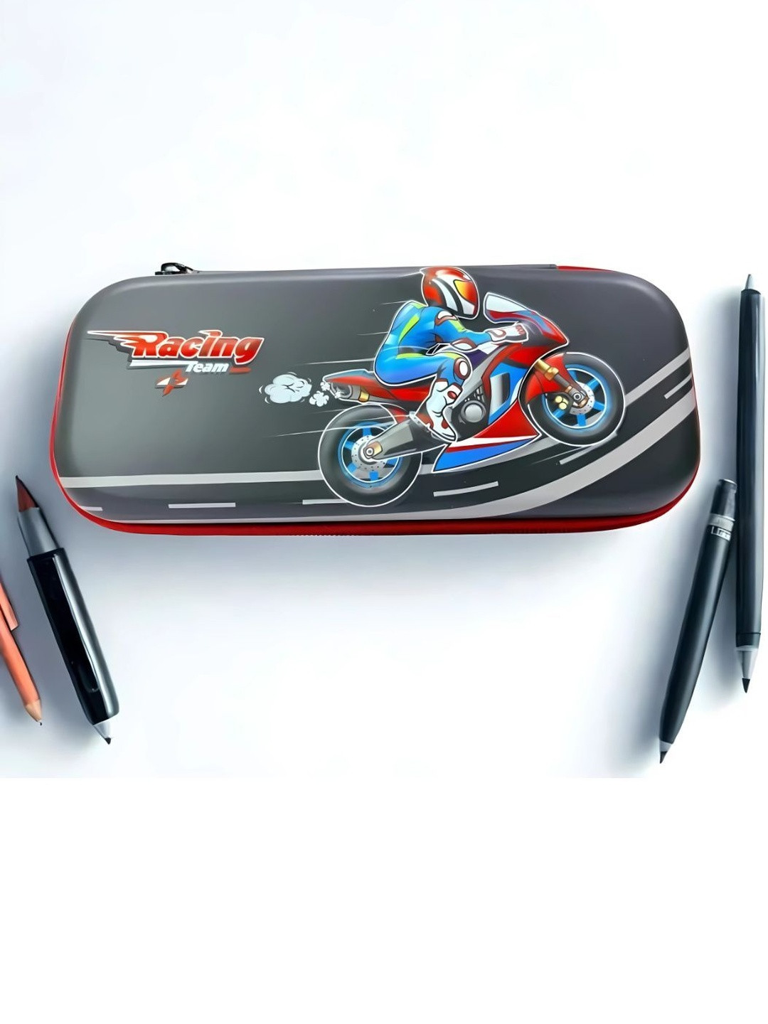 YK 3D Racing Bike Pencil Case