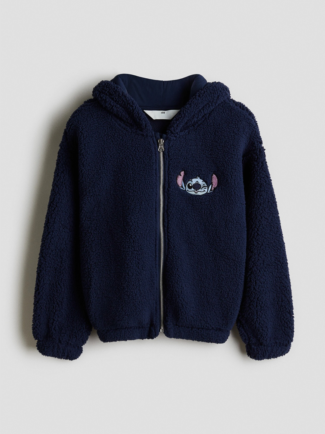 H&M Girls Teddy Zip-Through Hoodie