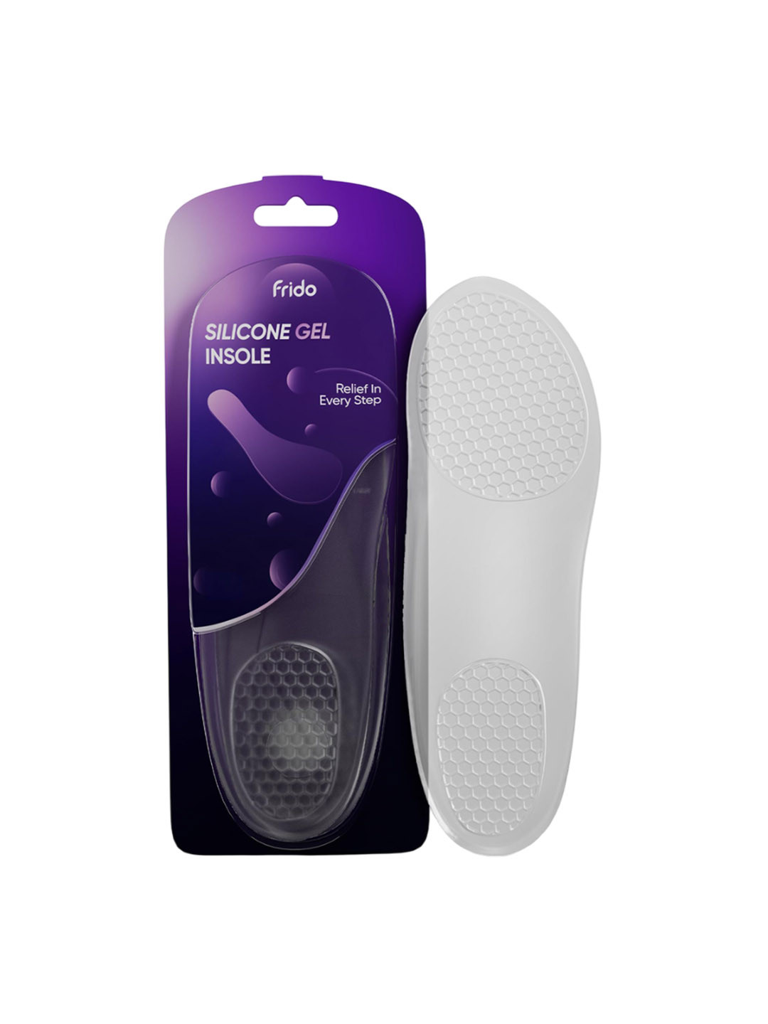 FRIDO Unisex  Silicone Gel Pressure Relief Hexagonal Anti-Slip Insole