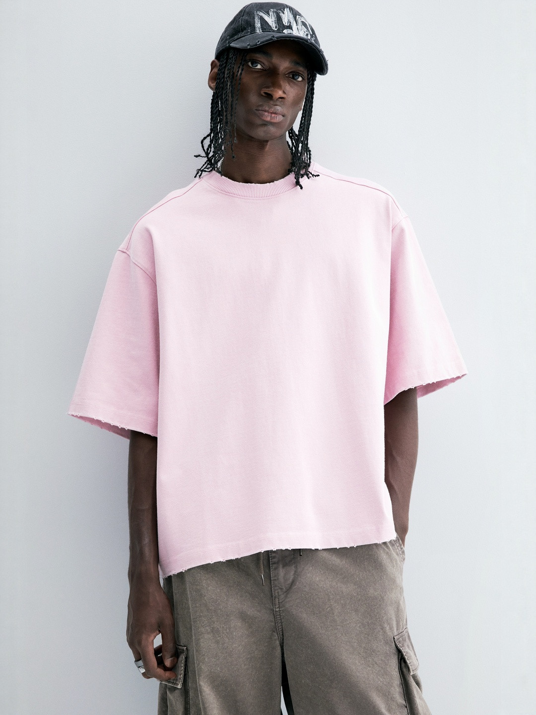 H&M Men Oversized Fit Boxy-Style T-Shirt