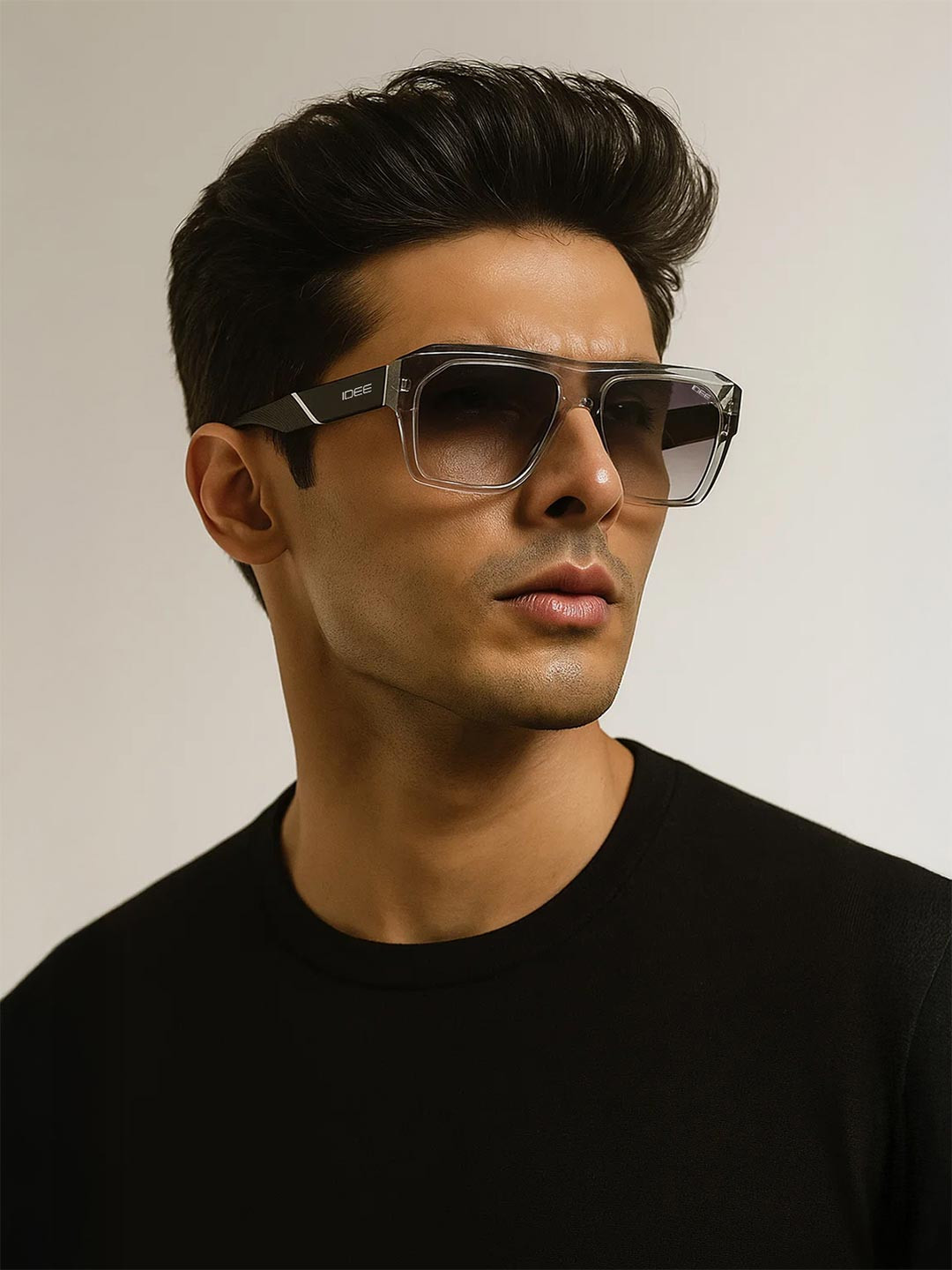 IDEE Men Square Sunglasses with UV Protected Lens IDS3106C4SG