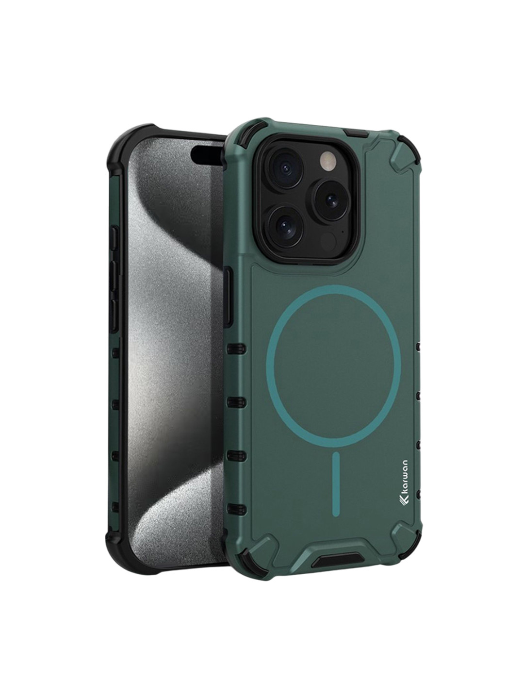 Karwan Unisex iPhone 14 Pro Solid Superior Drop Protection Mag-Safe Back Case