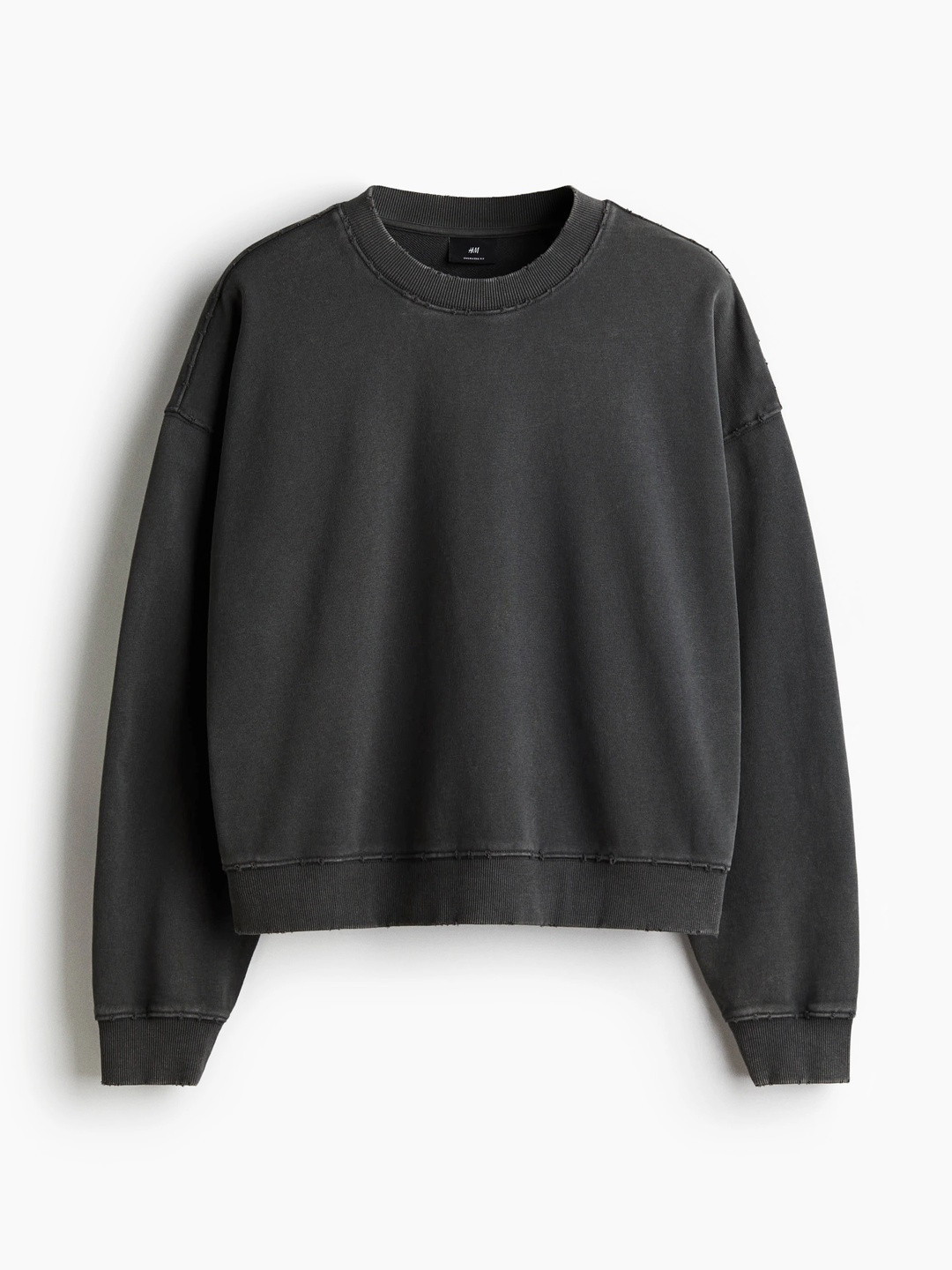 H&M Men Oversized Fit Washed-Look Sweatshirt