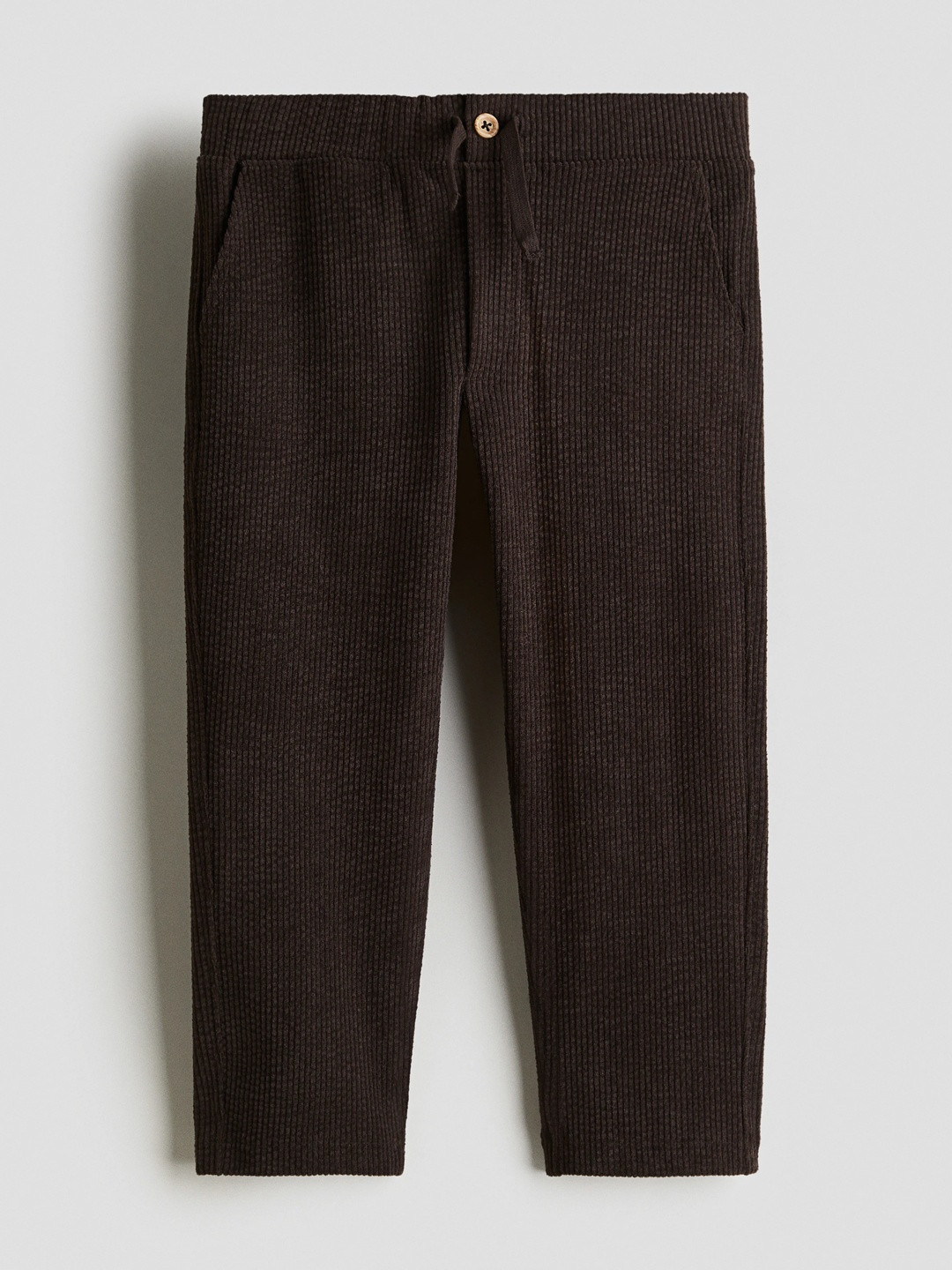 H&M Boys Ribbed Velour Trousers