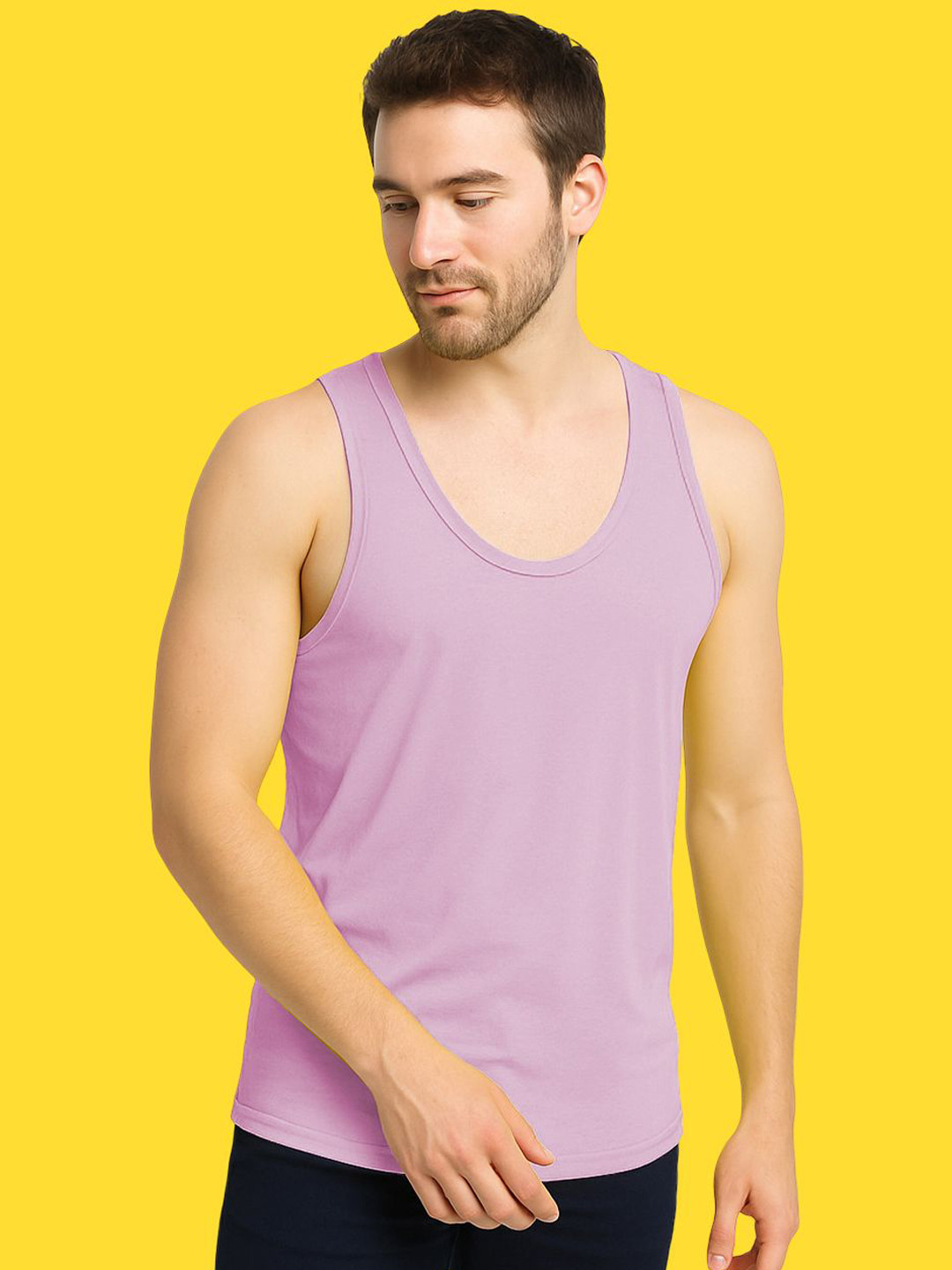 Friskers Men Moisture Absorption Gym Innerwear Vest