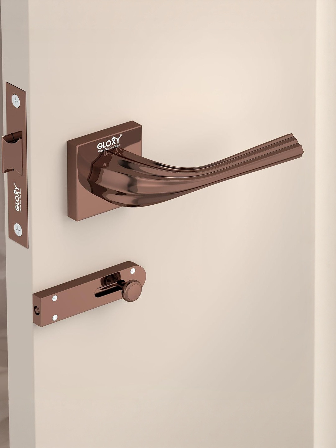 GLOXY Brass Door Locks for Bathroom Door Lock