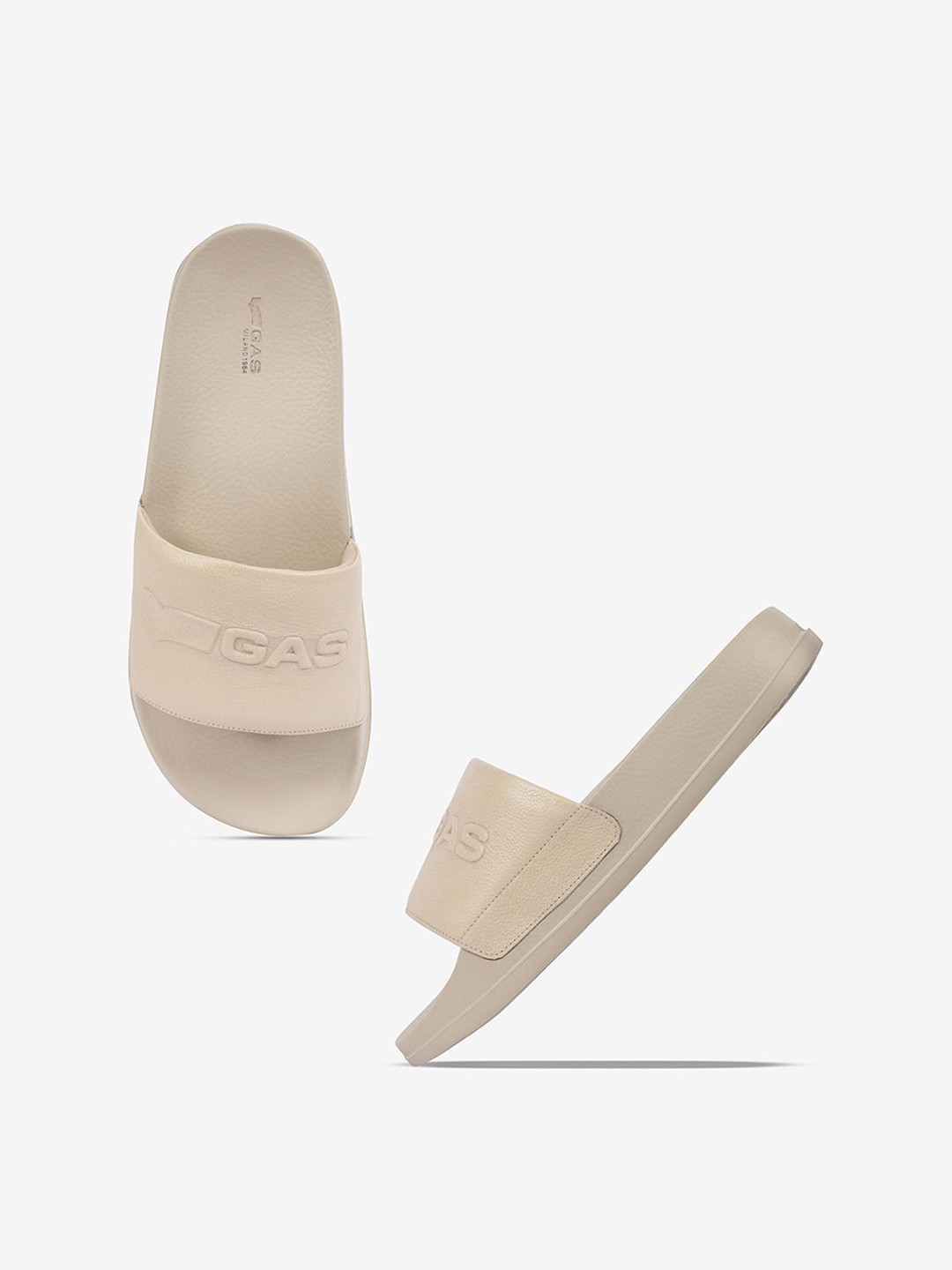 GAS Men Solid Sliders Flip Flops