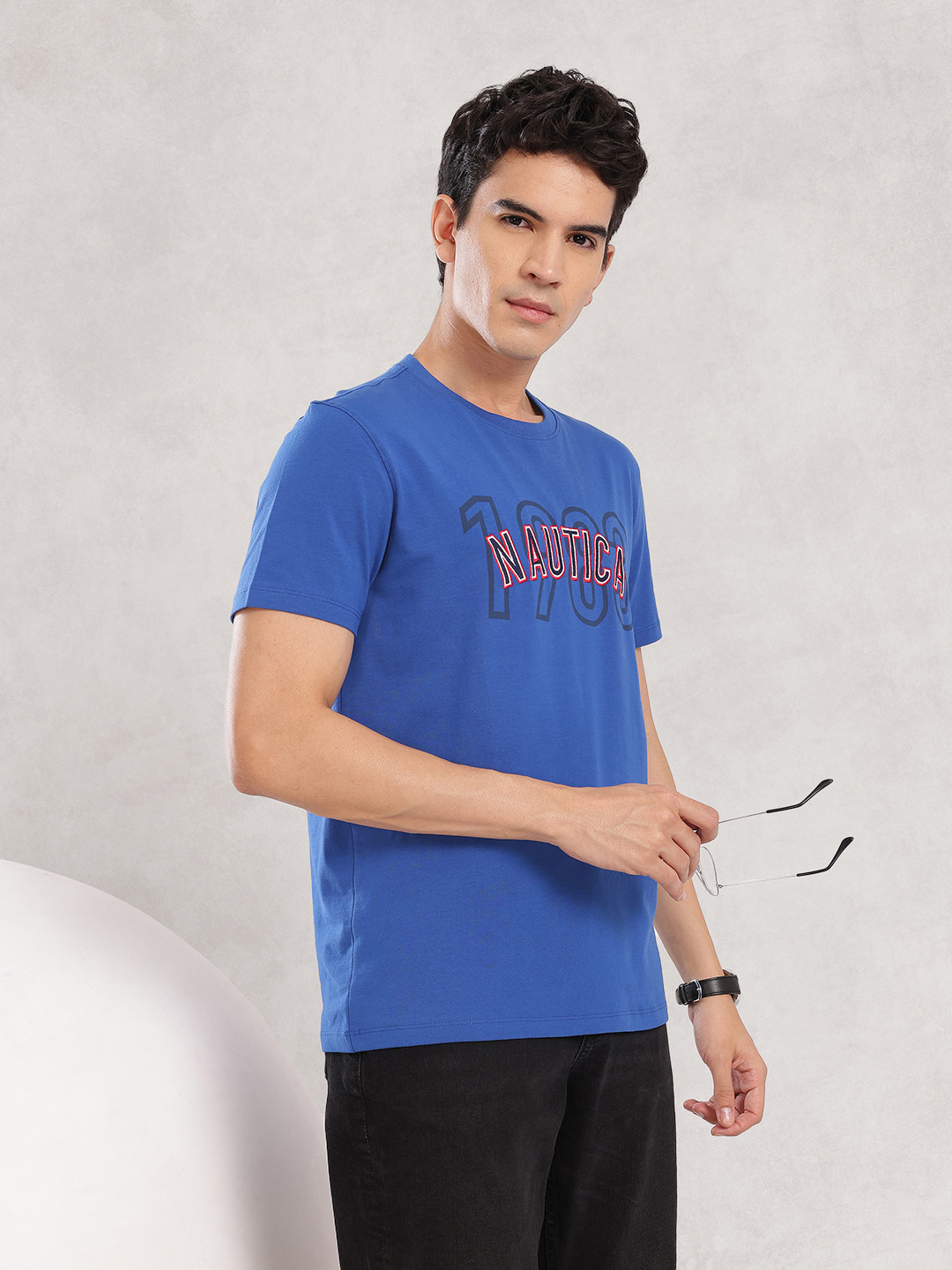 Nautica Brand Logo Applique T-shirt