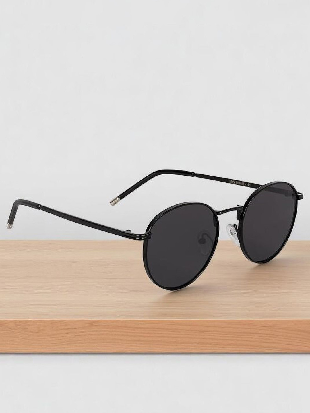 SPADEACES Unisex Round Sunglasses with UV Protected Lens FULL BLACK PENTO-4