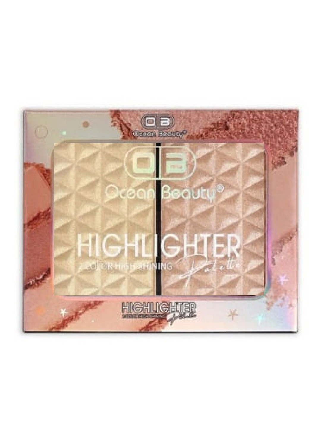 OB Ocean Beauty 2 Colour High Shining Highlighter Palette-  Shade- 02