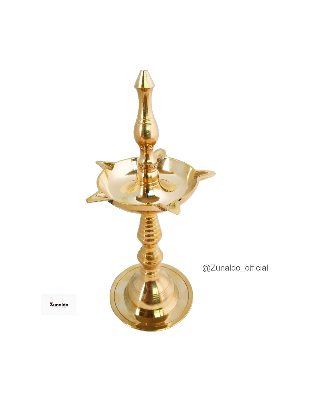 Zunaldo Traditional Kuttu Vilakku Pooja Metalware