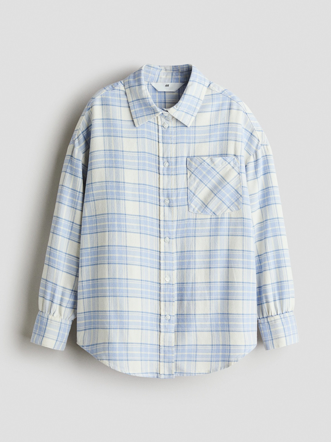 H&M Men Blue Checked Flannel shirt