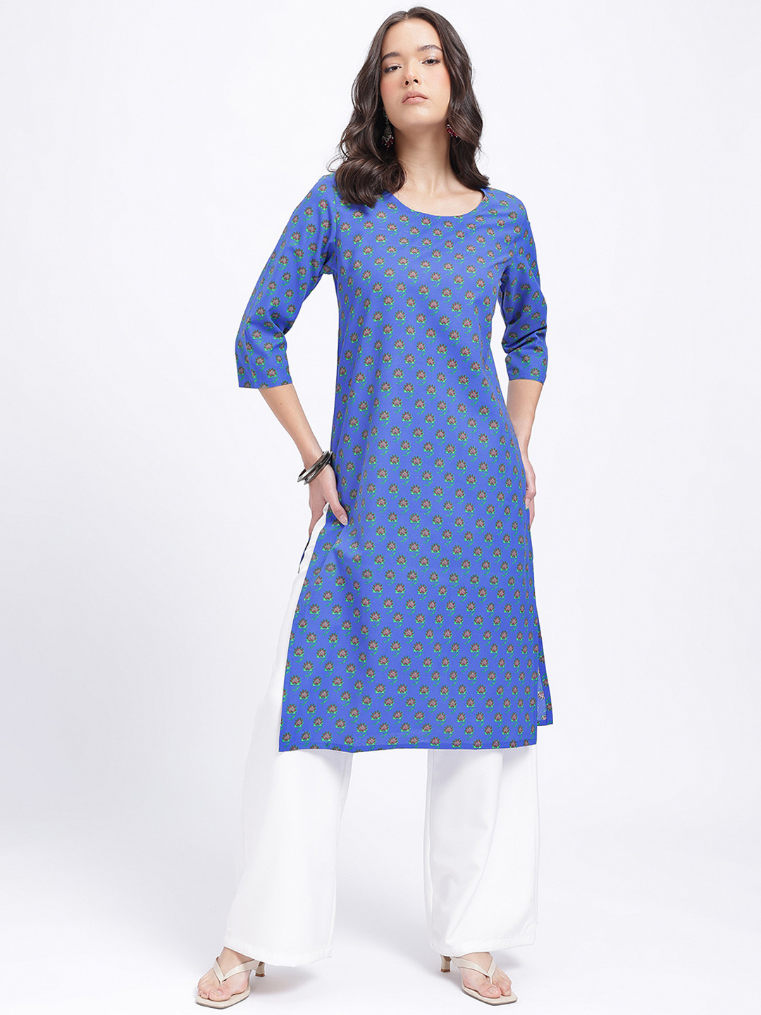 Anouk Rustic Women Indie Floral Printed Kurta