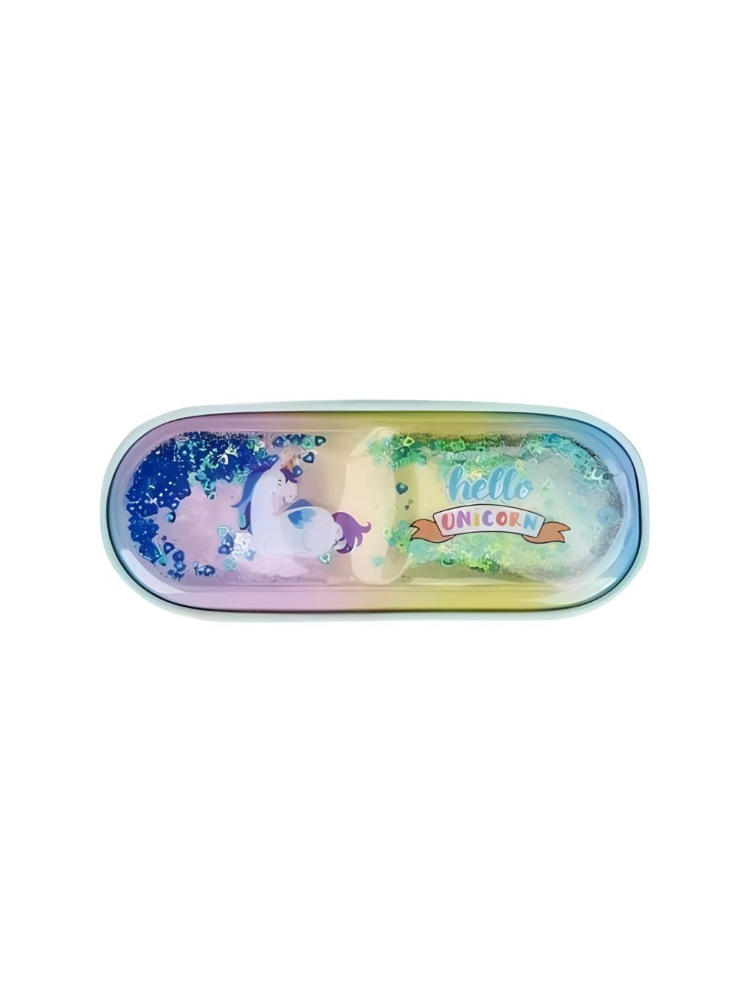 YK Unicorn Printed Zipper Synthetic  Pen Cases Stationery