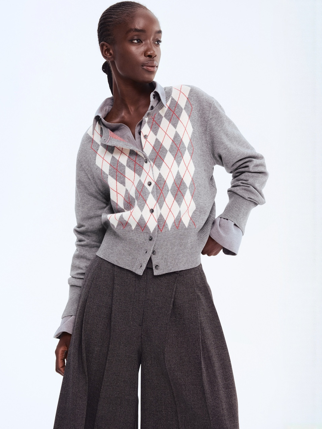 H&M Women Jacquard-knit cardigan