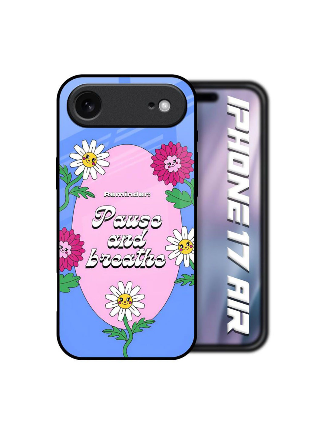 QRIOH Floral Printed iPhone Air Silicone Back Case Mobile Accessories