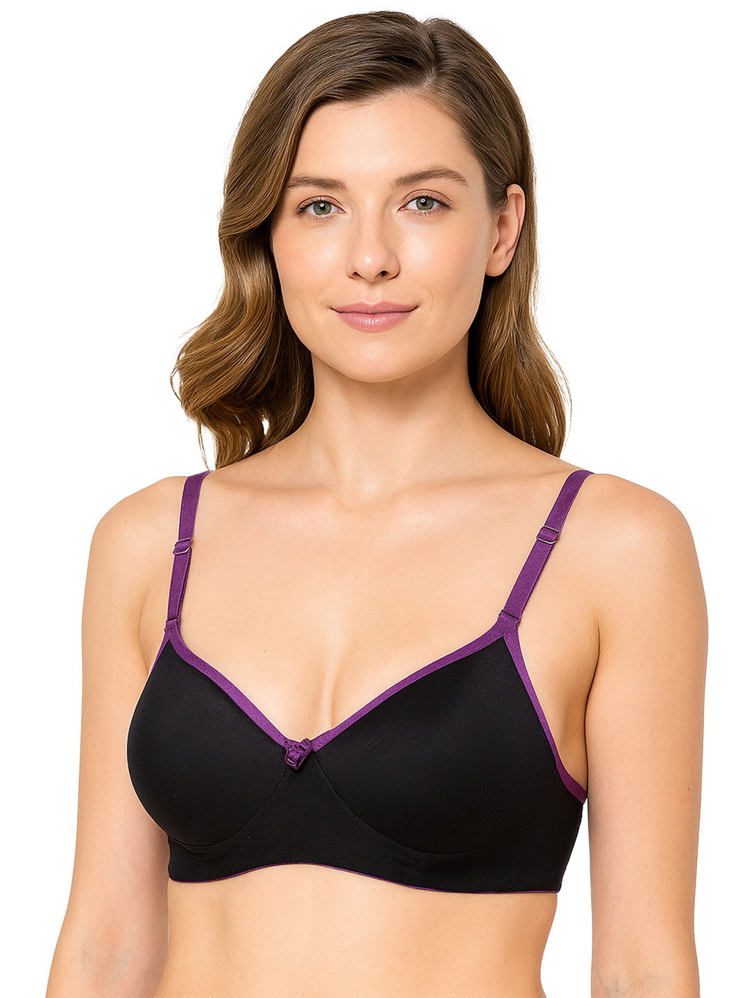 SONA Medium Coverage Lightly Padded Cotton T-shirt Bra With All Day Comfort
