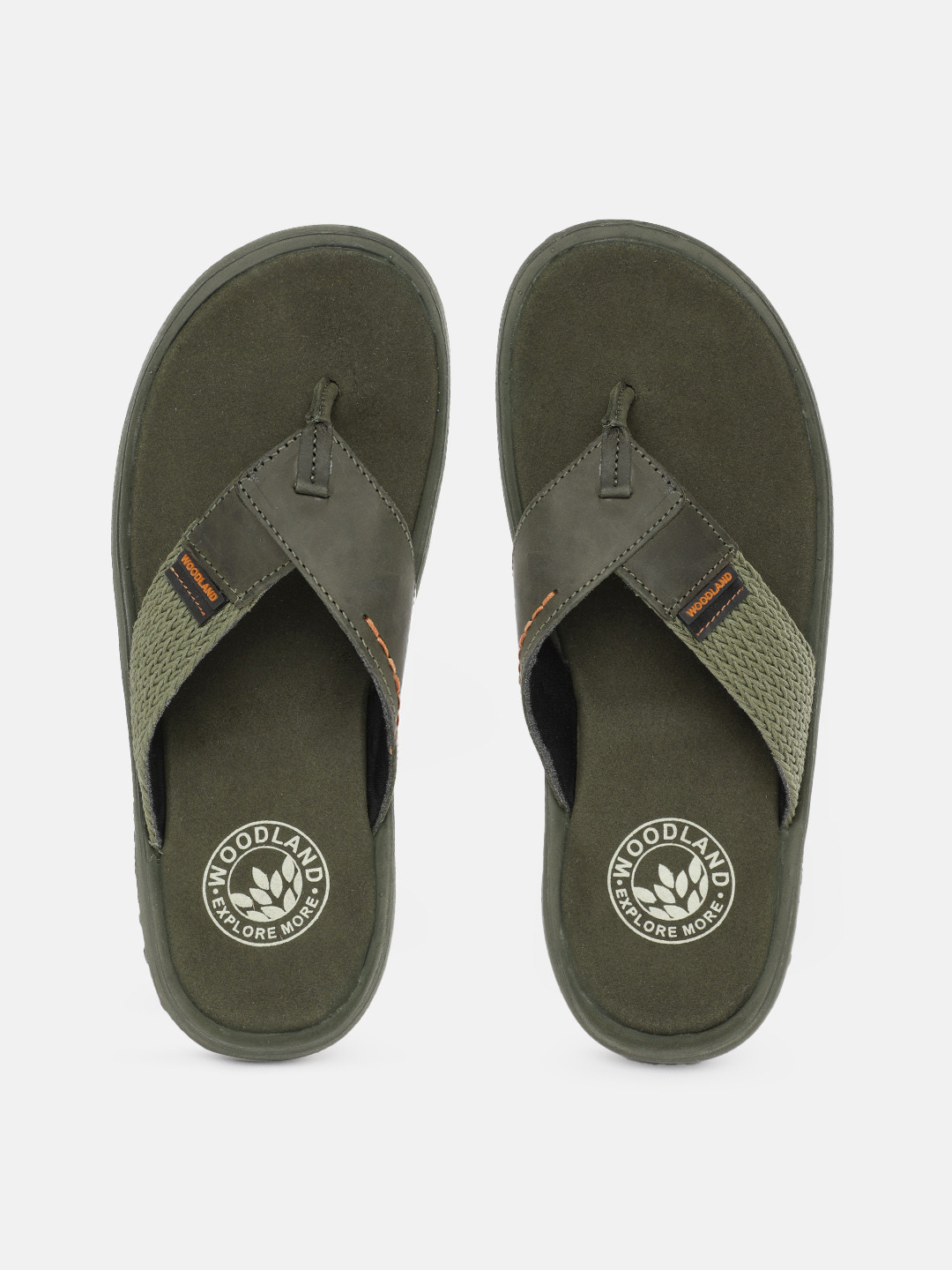 Woodland Men Nubuk Thong Flip-Flops