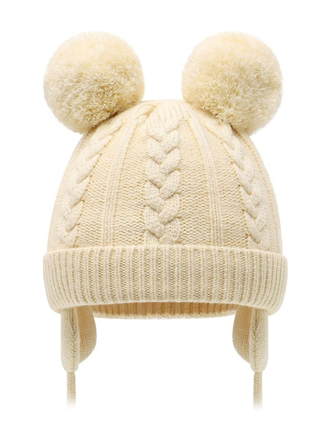 Adorazone Kids Winter Beanie Cap With Pom Pom