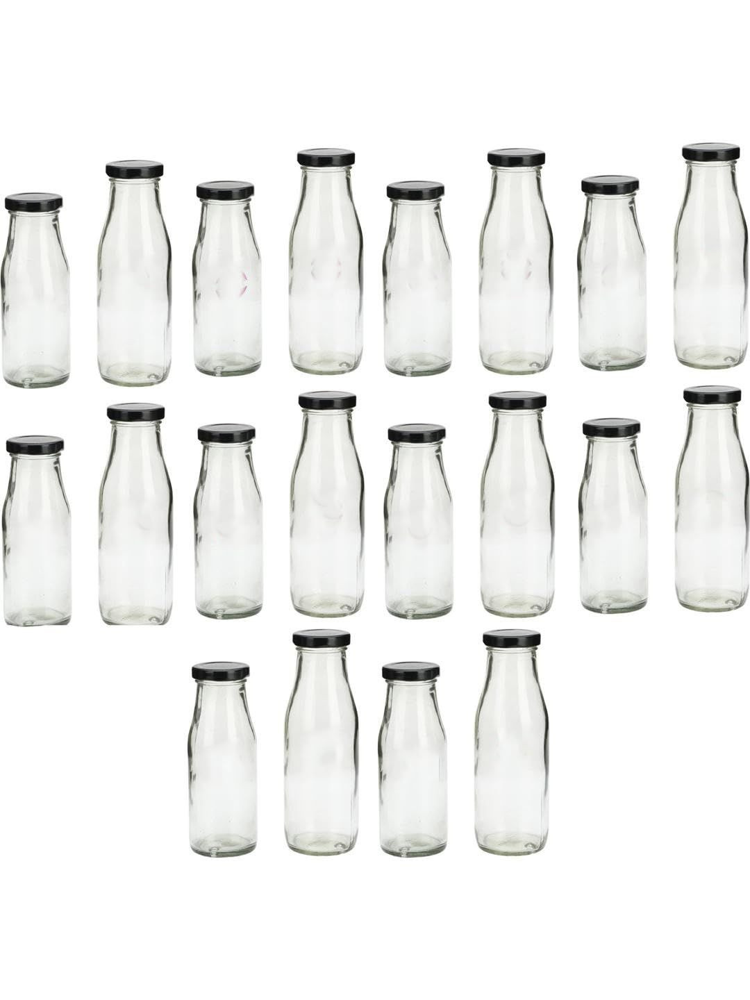 1ST TIME Set Of 20 Transparent Glass Freezer Safe Water Bottle