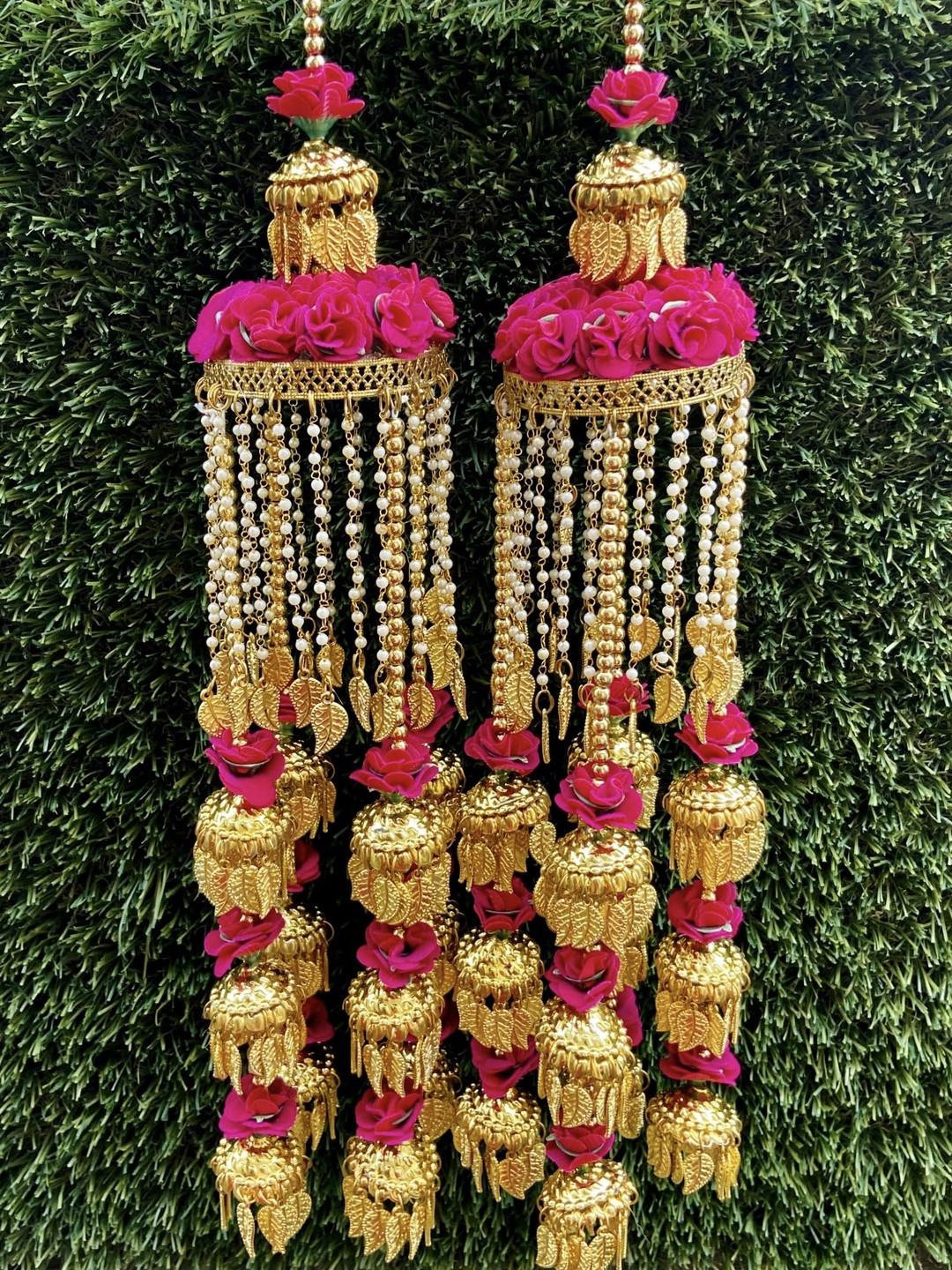 Pehnava by JC Gold-Plated Pearls Bridal Kaleeras