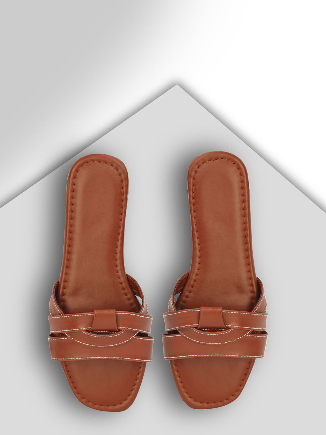 DIOCHI Women Open Toe Flats with Bows