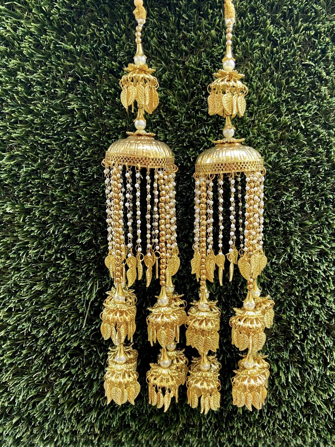 Pehnava by JC Women Gold-Plated Pearls Kaleeras