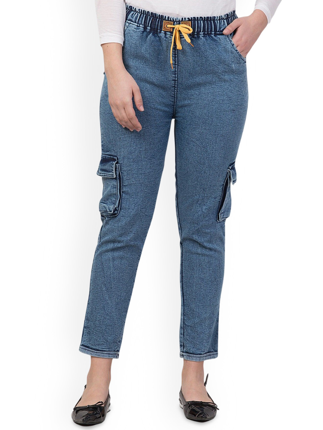 Ira Collections Women Comfort Jogger High-Rise No Fade Stretchable Jeans