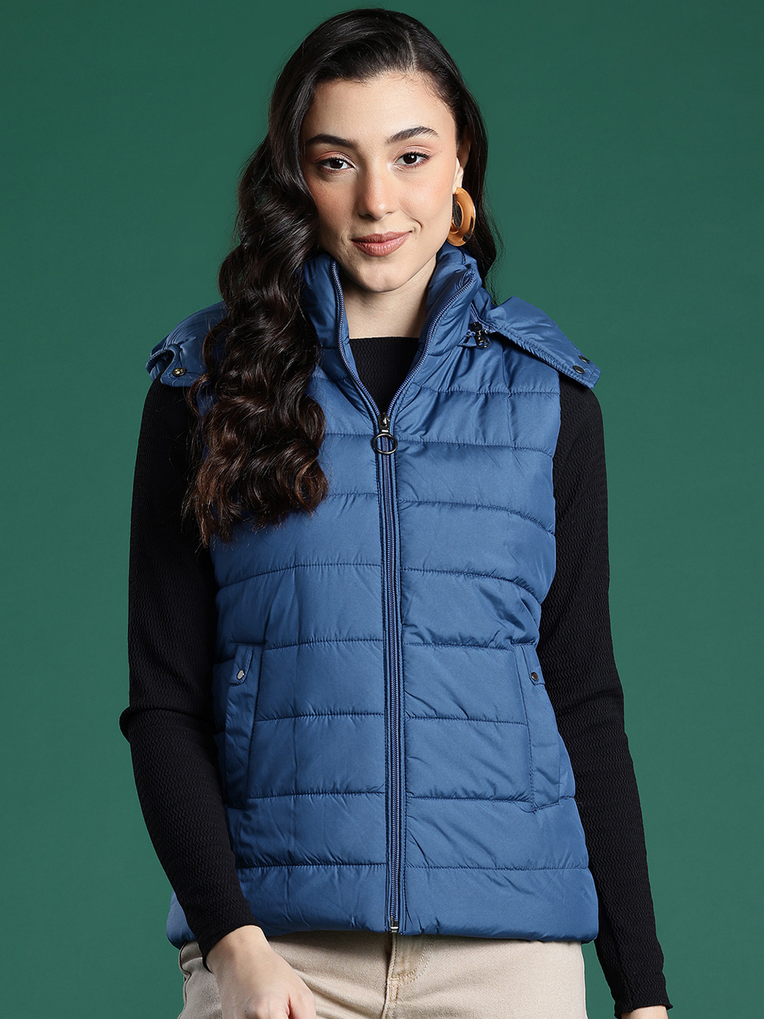 Cayman Women Solid Lightweight Hooded Puffer Jacket
