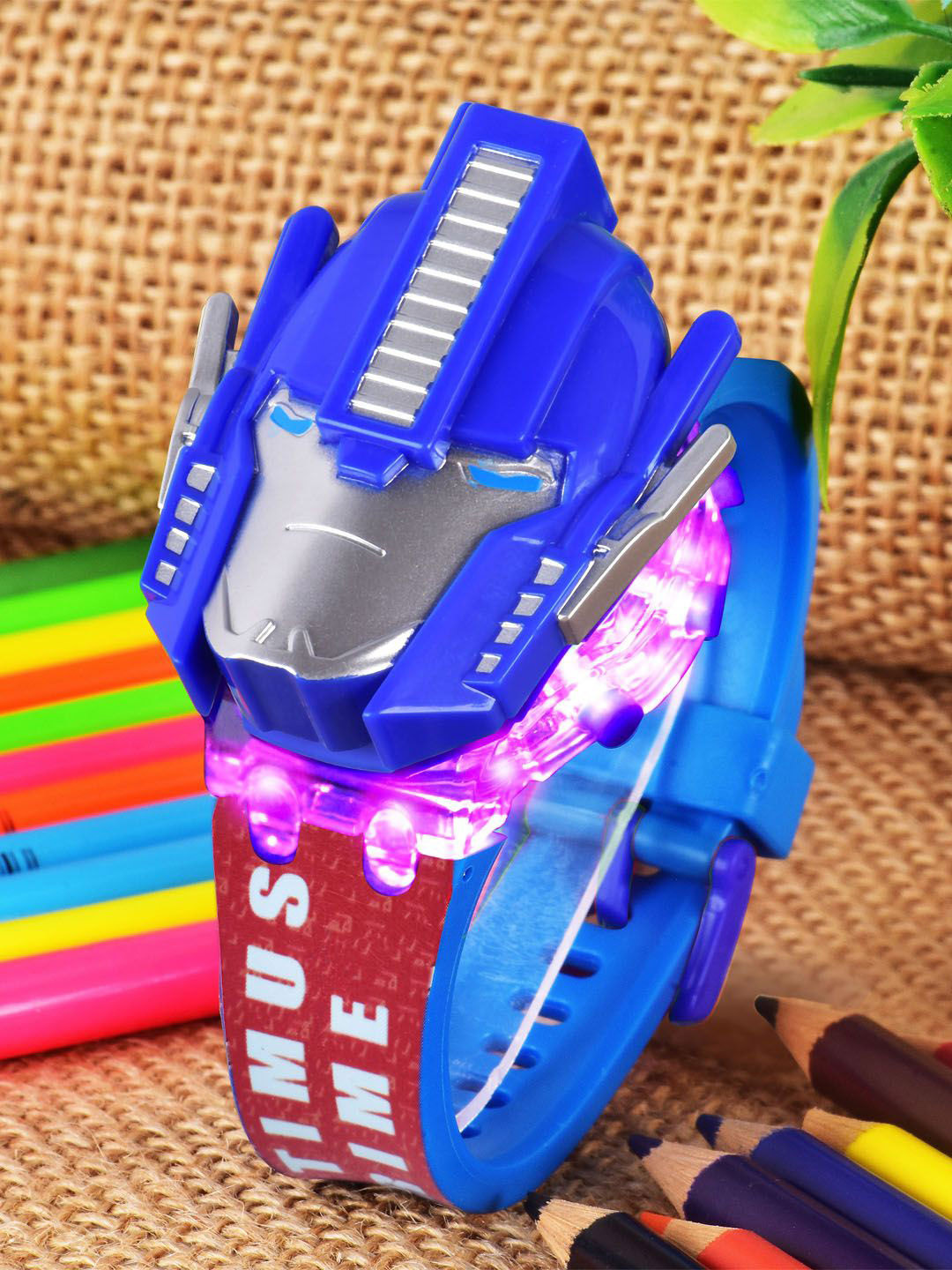 Shocknshop Kids Patterned Dial & Straps Digital Multi Function Watch WCH349 Optimus