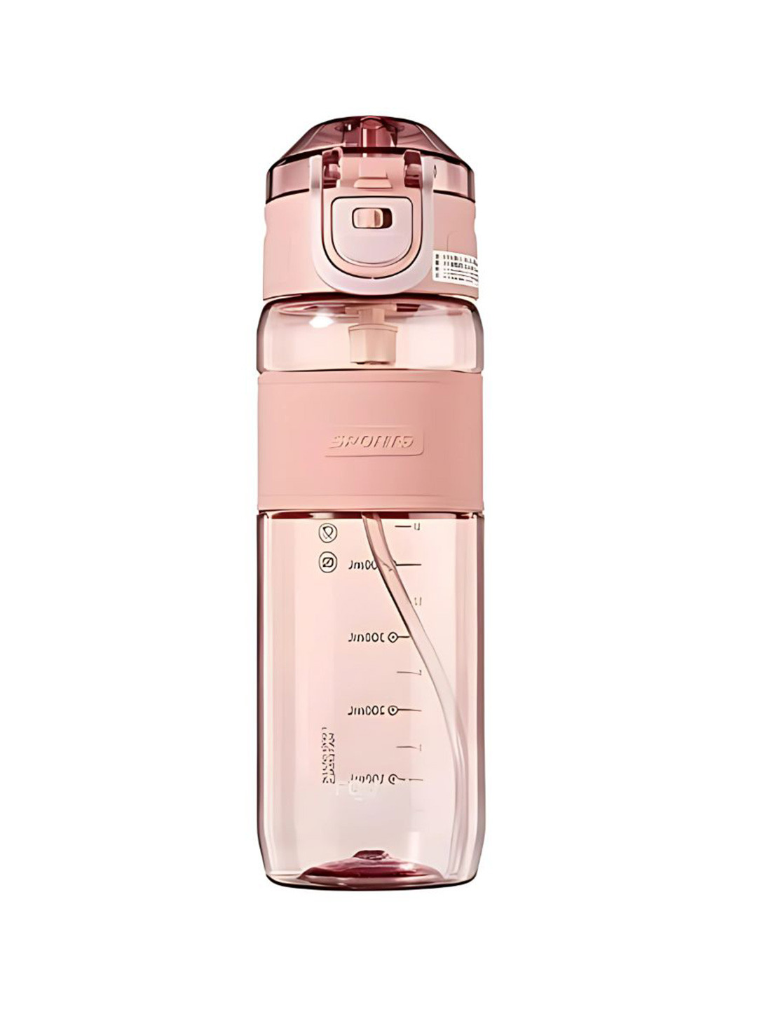 YK Pink Single Plastic Solid Water Bottle 690 ML