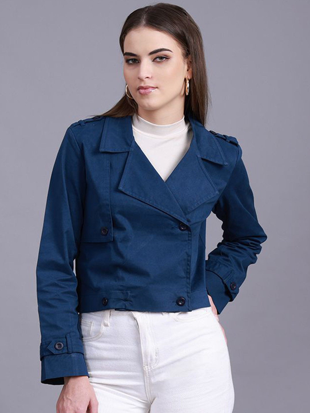 Sands of India Double-Breasted Lapel Collar Tailored Jacket